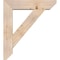 Ekena Millwork Traditional Slat Smooth Bracket w/ Offset Brace, Douglas Fir, 7 1/2"W x 32"D x 36"H BKT0806X32X36TRA06SDF - alternate 3